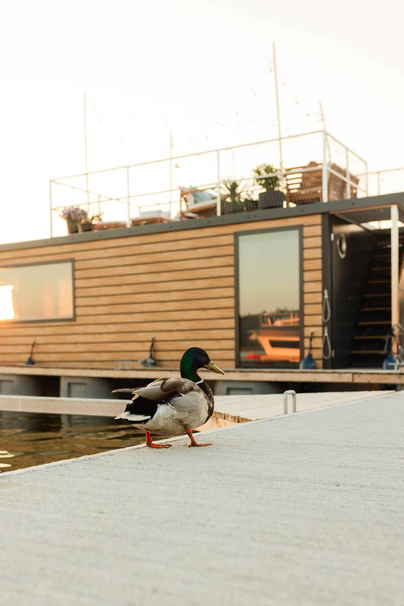Domek Na Wodzie - Houseboat -Sauna, Taras Na Dachu, Dwie Sypialnie Mikołajki エクステリア 写真