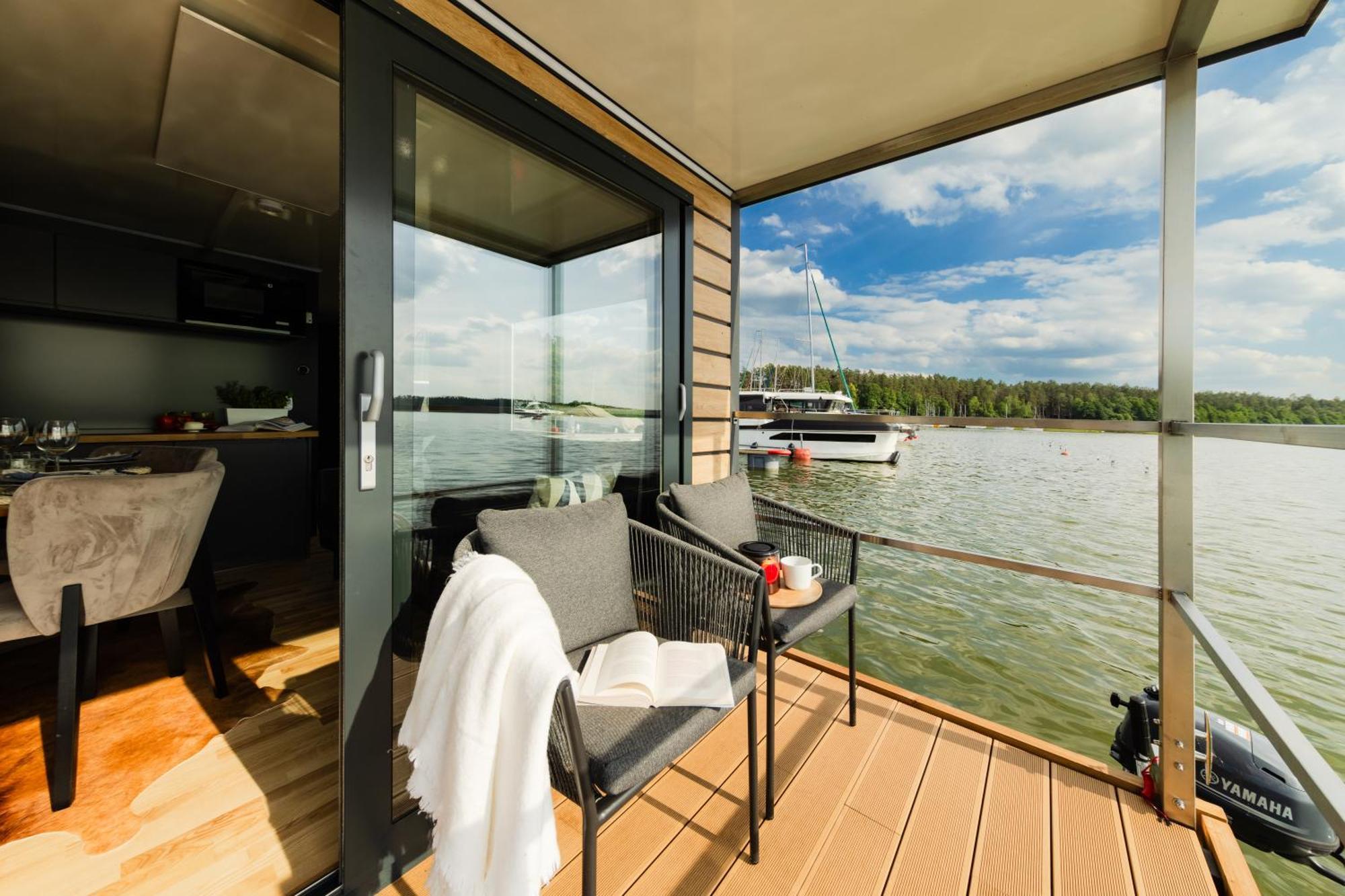 Domek Na Wodzie - Houseboat -Sauna, Taras Na Dachu, Dwie Sypialnie Mikołajki エクステリア 写真