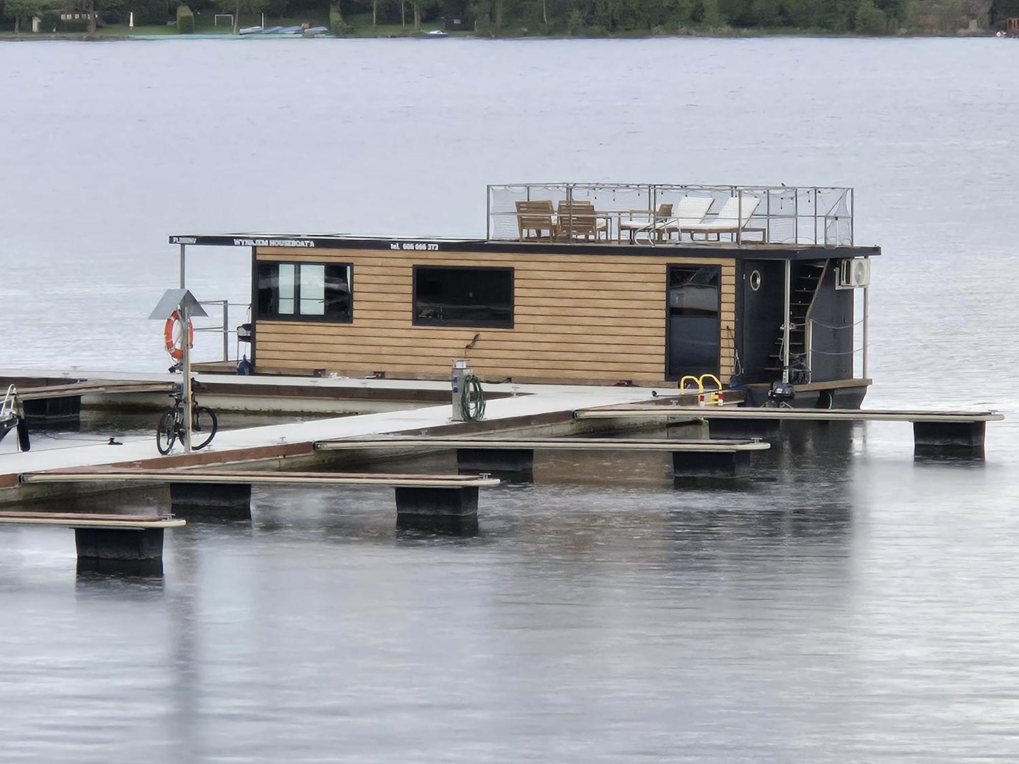 Domek Na Wodzie - Houseboat -Sauna, Taras Na Dachu, Dwie Sypialnie Mikołajki エクステリア 写真